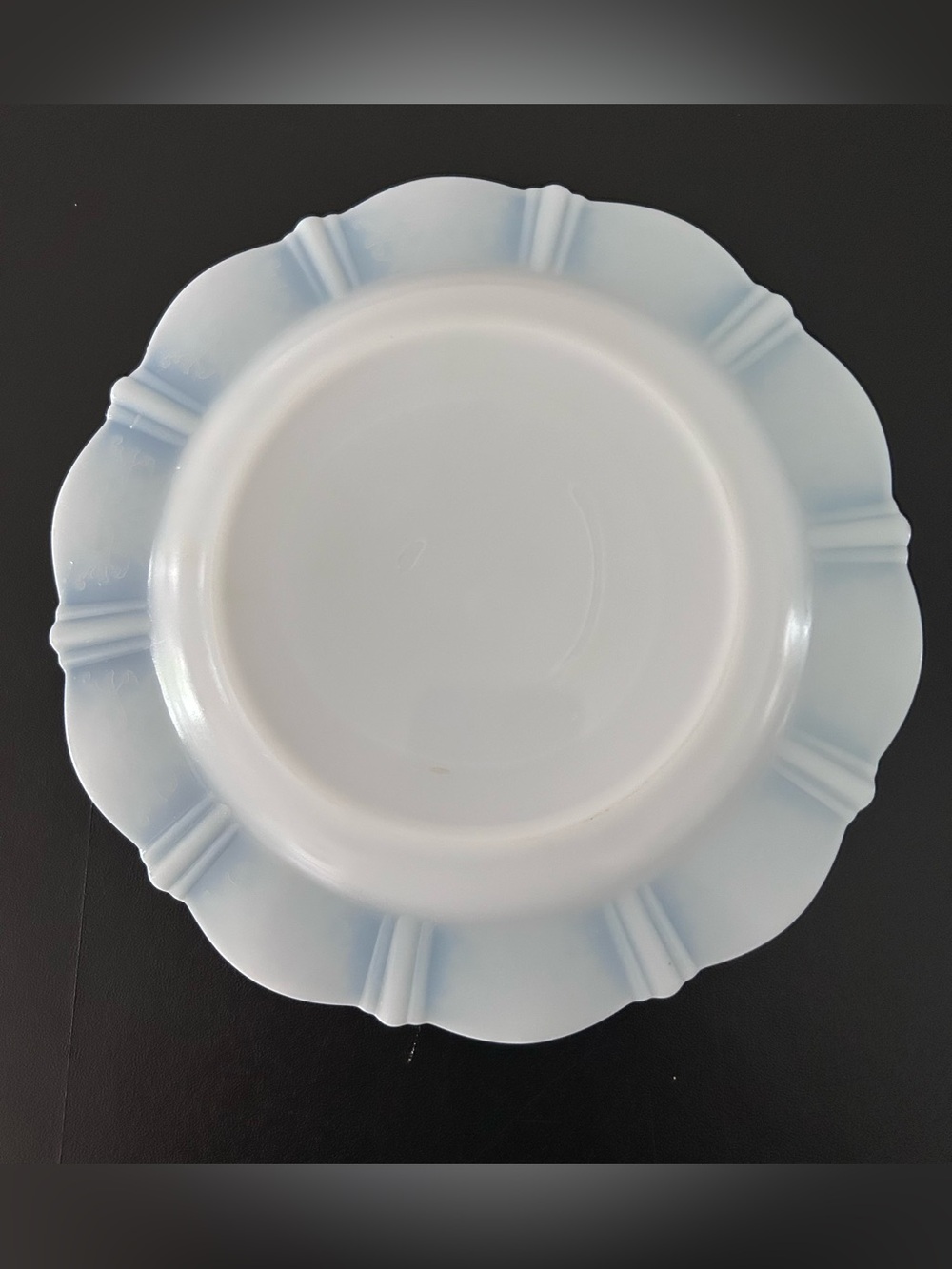 Vintage 1930s MacBeth Evans Monax American Sweetheart Milk Glass Salad Plate